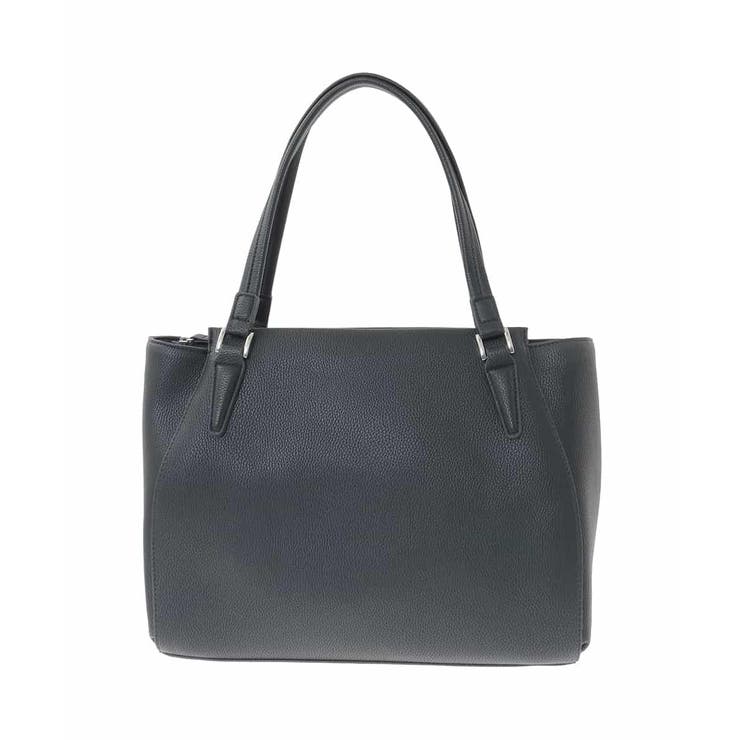 ブラック | [2WAY/A4収納可]合成皮革ポイントデザイントートバッグ | MK MICHEL KLEIN BAG