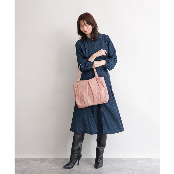 [2WAY]サイドファスナータックデザイントートバッグ | MK MICHEL KLEIN BAG | 詳細画像18 