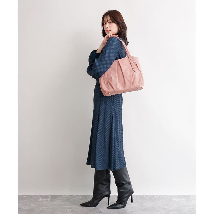 [2WAY]サイドファスナータックデザイントートバッグ | MK MICHEL KLEIN BAG | 詳細画像21 