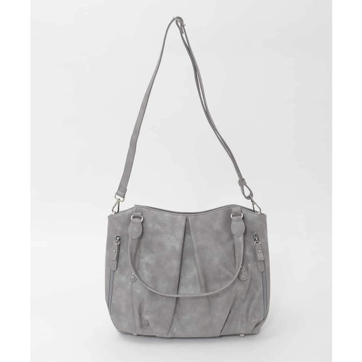 [2WAY]サイドファスナータックデザイントートバッグ | MK MICHEL KLEIN BAG | 詳細画像4 