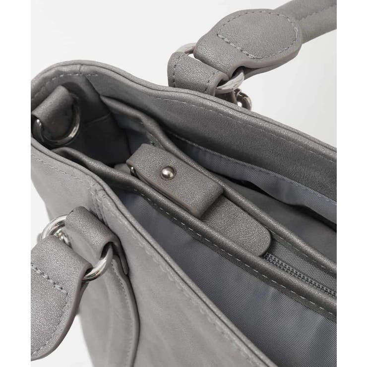 [2WAY]サイドファスナータックデザイントートバッグ | MK MICHEL KLEIN BAG | 詳細画像5 
