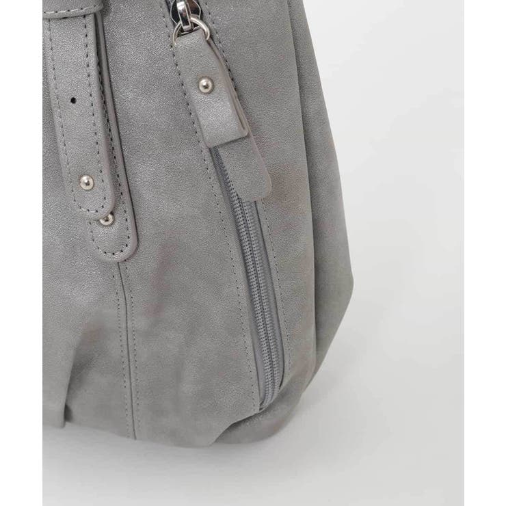 [2WAY]サイドファスナータックデザイントートバッグ | MK MICHEL KLEIN BAG | 詳細画像8 