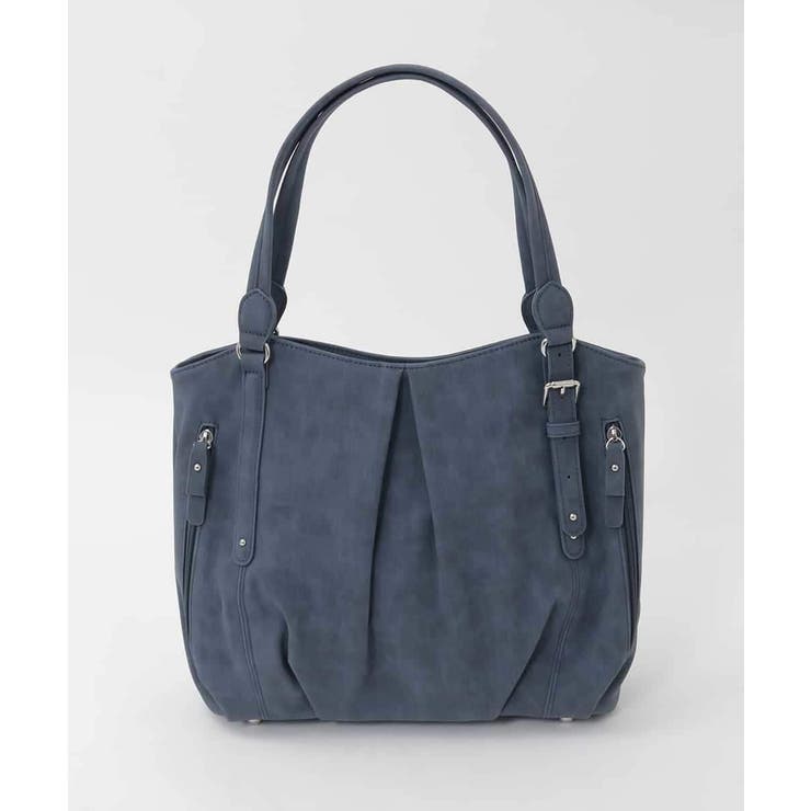 ネイビー | [2WAY]サイドファスナータックデザイントートバッグ | MK MICHEL KLEIN BAG