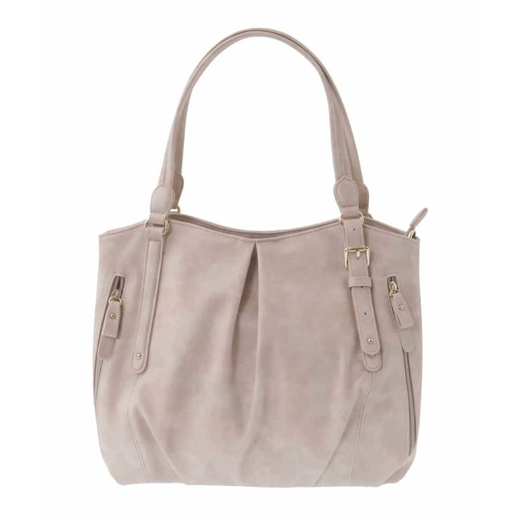 ベージュ | [2WAY]タックラウンドトートバッグ | MK MICHEL KLEIN BAG