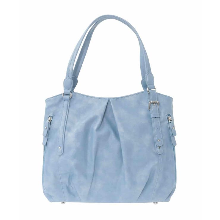 ライトブルー | [2WAY]合成皮革タックデザイントートバッグ | MK MICHEL KLEIN BAG