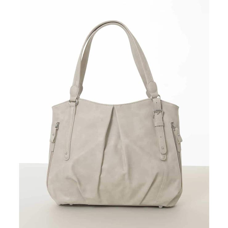 ベージュ | [2WAY]合成皮革タックデザイントートバッグ | MK MICHEL KLEIN BAG