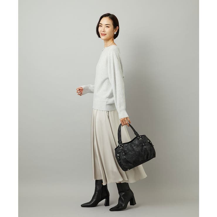 [2WAY]シャイニーカラーベルトデザインラウンドトートバッグ | MK MICHEL KLEIN BAG | 詳細画像17 