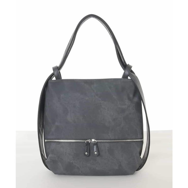 [2WAY/A4収納可]デニム風デザイン変形トートバッグ | MK MICHEL KLEIN BAG | 詳細画像2 