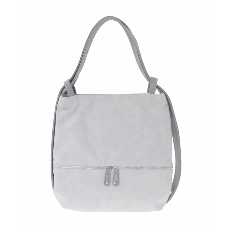 ライトグレー | [2WAY/A4収納可]デニム風デザイン変形トートバッグ | MK MICHEL KLEIN BAG