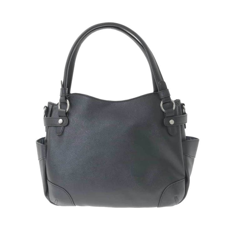 ブラック | [2WAY]サイドポケットデザイントートバッグ | MK MICHEL KLEIN BAG