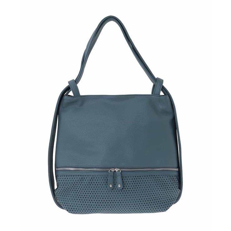 グリーン | [2WAY]パンチングデザイン変形トートバッグ | MK MICHEL KLEIN BAG