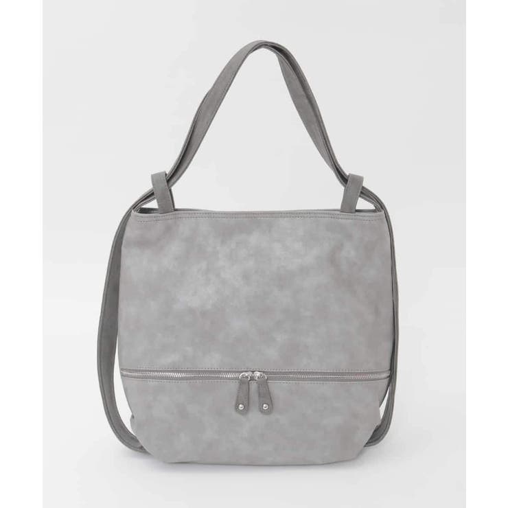グレー | [2WAY/A4収納可]ニュアンスデザイン変形トートバッグ | MK MICHEL KLEIN BAG