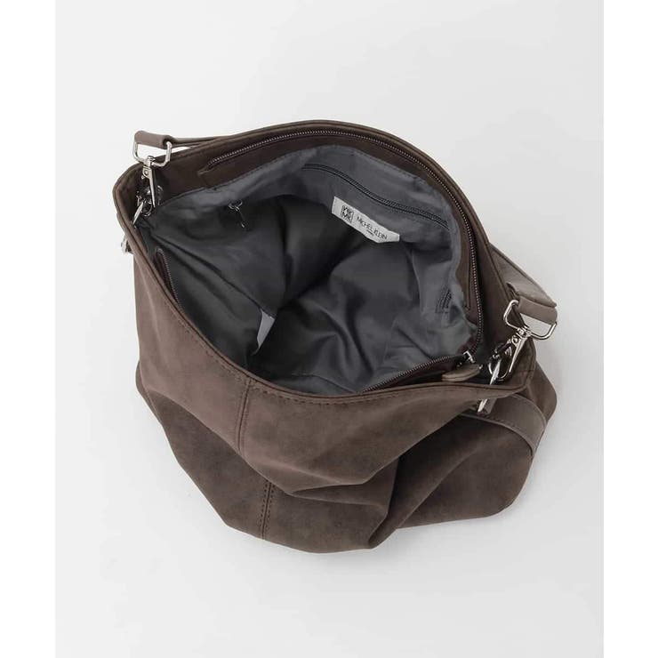 [2WAY]スエード風メタルタグアクセントショルダーバッグ | MK MICHEL KLEIN BAG | 詳細画像10 