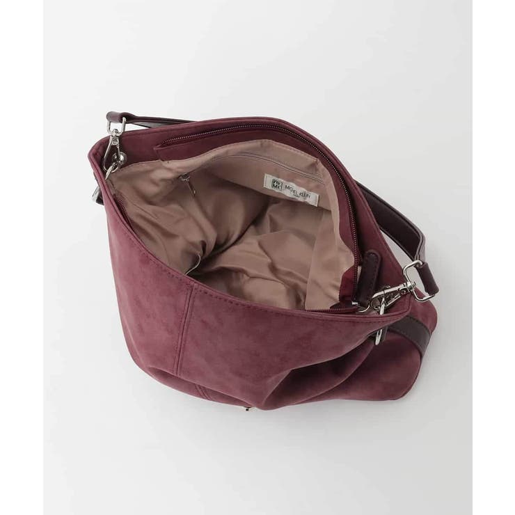 [2WAY]スエード風メタルタグアクセントショルダーバッグ | MK MICHEL KLEIN BAG | 詳細画像12 