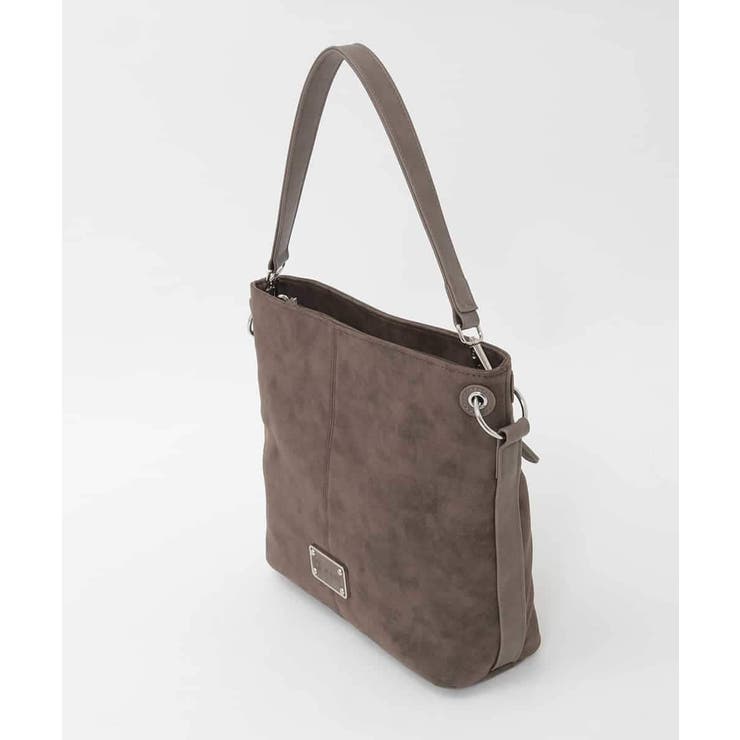 [2WAY]スエード風メタルタグアクセントショルダーバッグ | MK MICHEL KLEIN BAG | 詳細画像2 