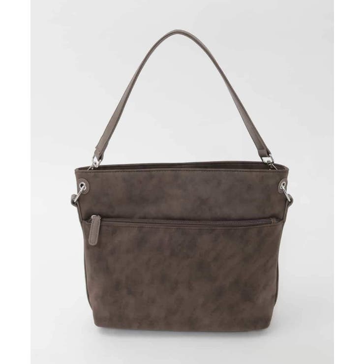 [2WAY]スエード風メタルタグアクセントショルダーバッグ | MK MICHEL KLEIN BAG | 詳細画像3 