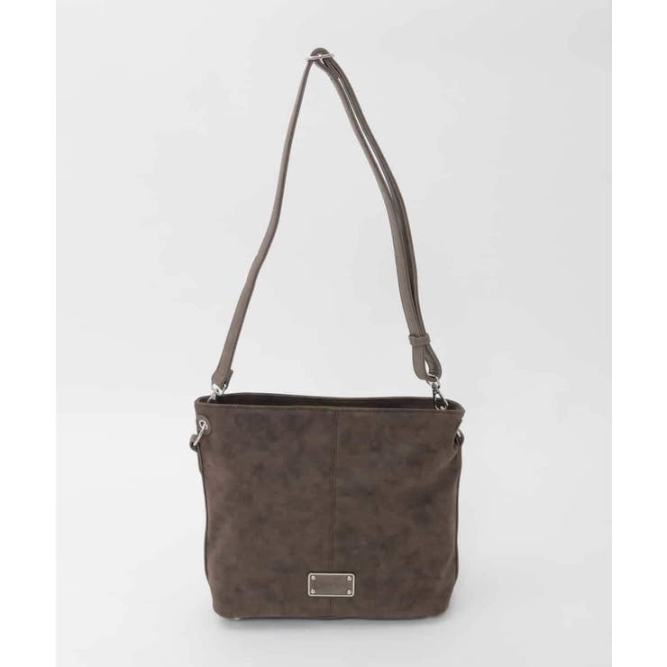 [2WAY]スエード風メタルタグアクセントショルダーバッグ | MK MICHEL KLEIN BAG | 詳細画像4 