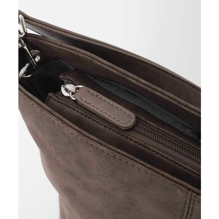 [2WAY]スエード風メタルタグアクセントショルダーバッグ | MK MICHEL KLEIN BAG | 詳細画像5 
