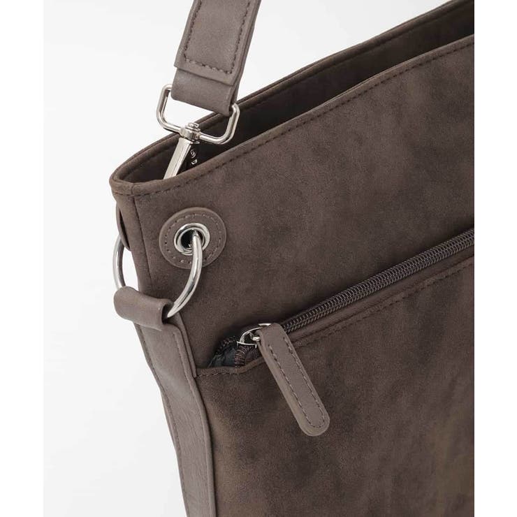 [2WAY]スエード風メタルタグアクセントショルダーバッグ | MK MICHEL KLEIN BAG | 詳細画像6 