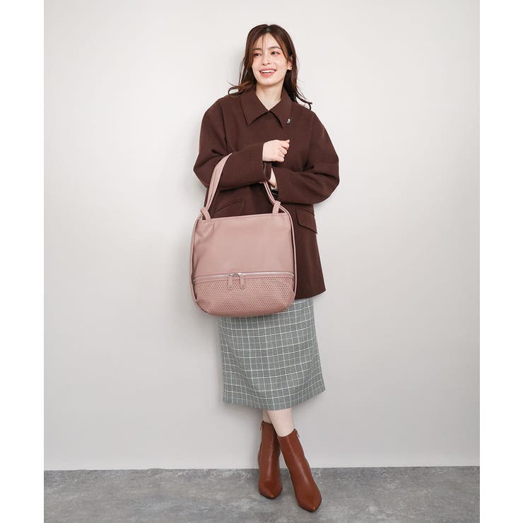 [2WAY]パンチングデザイン変形トートバッグ | MK MICHEL KLEIN BAG | 詳細画像17 