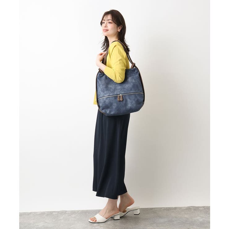 [2WAY/A4サイズ対応]シルバーラメアクセント変形トートバッグ | MK MICHEL KLEIN BAG | 詳細画像23 