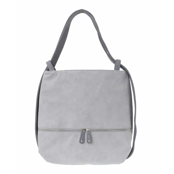 グレー | [2WAY/A4サイズ対応]シルバーラメアクセント変形トートバッグ | MK MICHEL KLEIN BAG