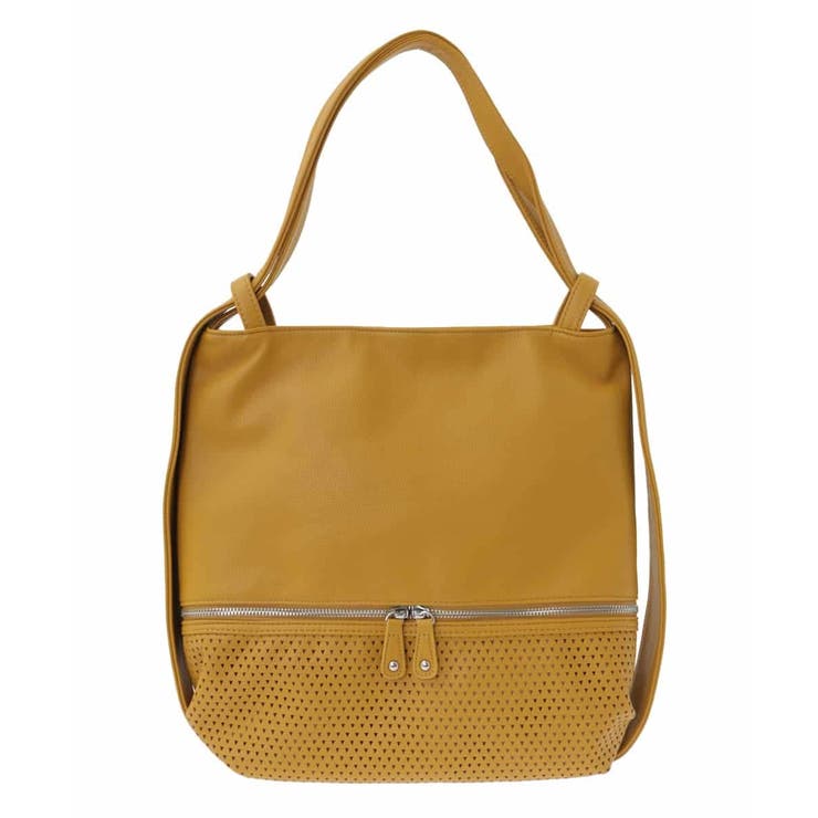 [2WAY/A4サイズ対応]パンチングデザイン変形トートバッグ | MK MICHEL KLEIN BAG | 詳細画像2 