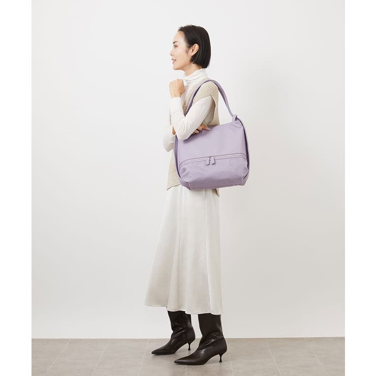 [2WAY/A4サイズ対応]パンチングデザイン変形トートバッグ | MK MICHEL KLEIN BAG | 詳細画像25 