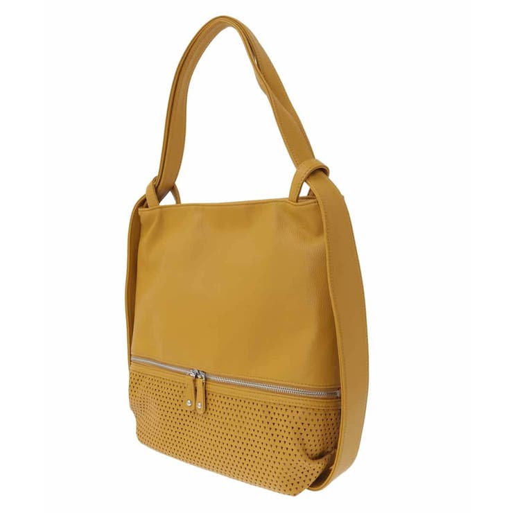 [2WAY/A4サイズ対応]パンチングデザイン変形トートバッグ | MK MICHEL KLEIN BAG | 詳細画像3 