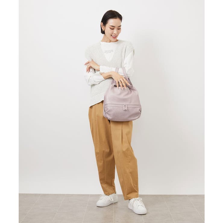 [2WAY]パンチングデザイン変形ミニトートバッグ | MK MICHEL KLEIN BAG | 詳細画像24 