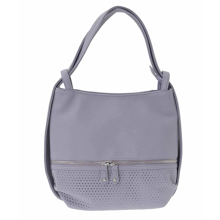 パープル | [2WAY]パンチングデザイン変形ミニトートバッグ | MK MICHEL KLEIN BAG