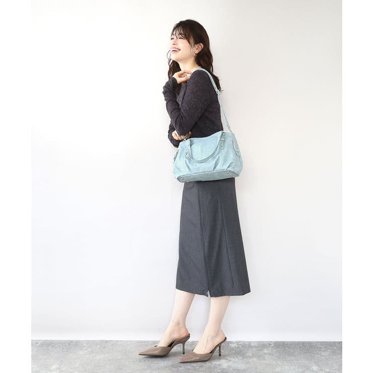 [2WAY]ベルトデザインラウンドトートバッグ | MK MICHEL KLEIN BAG | 詳細画像25 