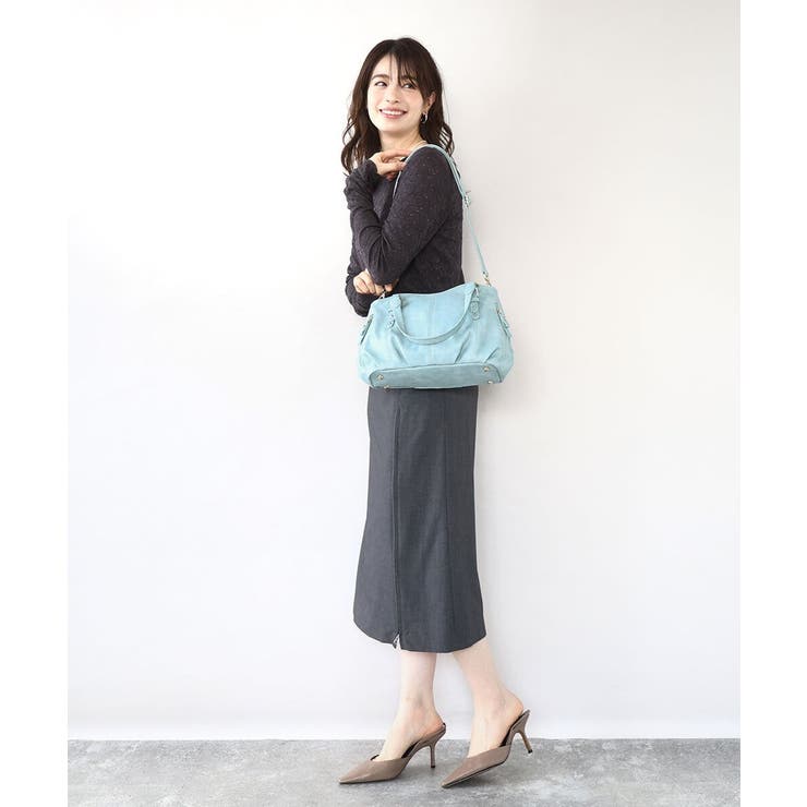 [2WAY]ベルトデザインラウンドトートバッグ | MK MICHEL KLEIN BAG | 詳細画像26 