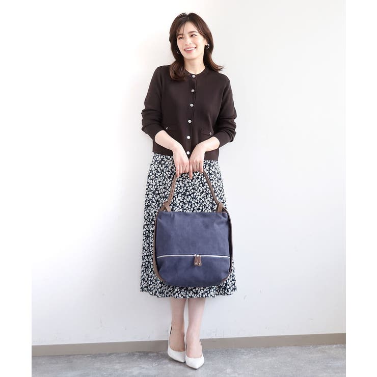 [2WAY/A4収納可]デニム風デザイン変形トートバッグ | MK MICHEL KLEIN BAG | 詳細画像18 