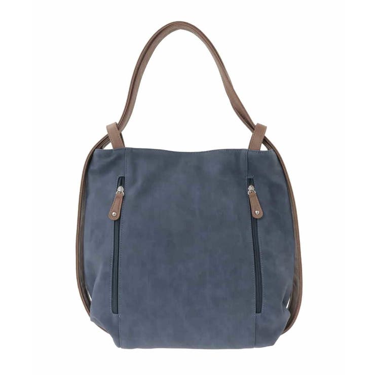 [2WAY/A4収納可]デニム風デザイン変形トートバッグ | MK MICHEL KLEIN BAG | 詳細画像4 