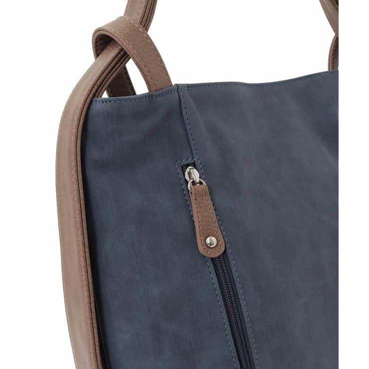 [2WAY/A4収納可]デニム風デザイン変形トートバッグ | MK MICHEL KLEIN BAG | 詳細画像5 