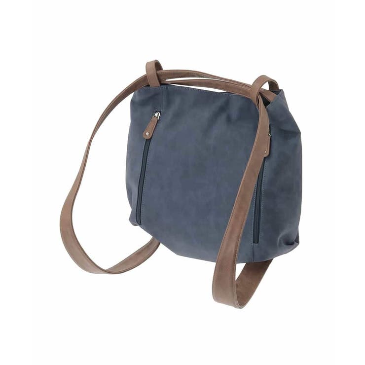 [2WAY/A4収納可]デニム風デザイン変形トートバッグ | MK MICHEL KLEIN BAG | 詳細画像9 