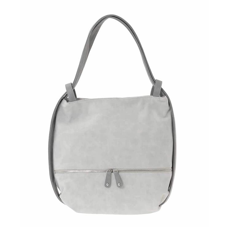 ライトグレー | [2WAY/A4収納可]デニム風デザイン変形トートバッグ | MK MICHEL KLEIN BAG