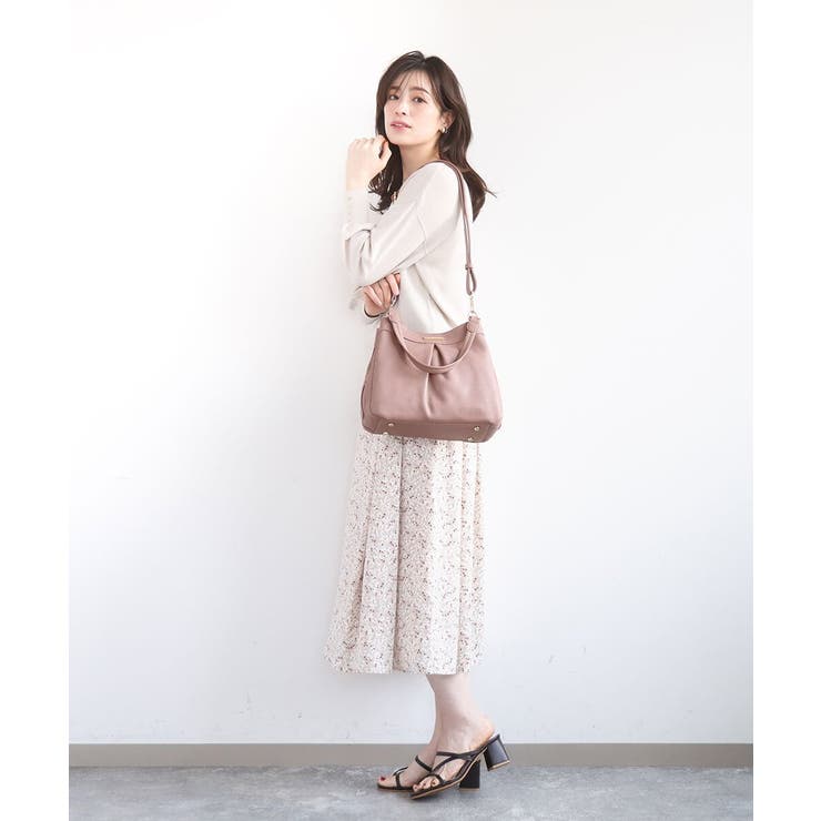 [2WAY]合成皮革タックデザインバッグ | MK MICHEL KLEIN BAG | 詳細画像20 