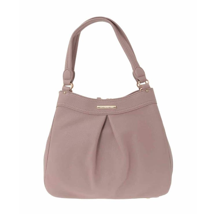 ピンク | [2WAY]合成皮革タックデザインバッグ | MK MICHEL KLEIN BAG