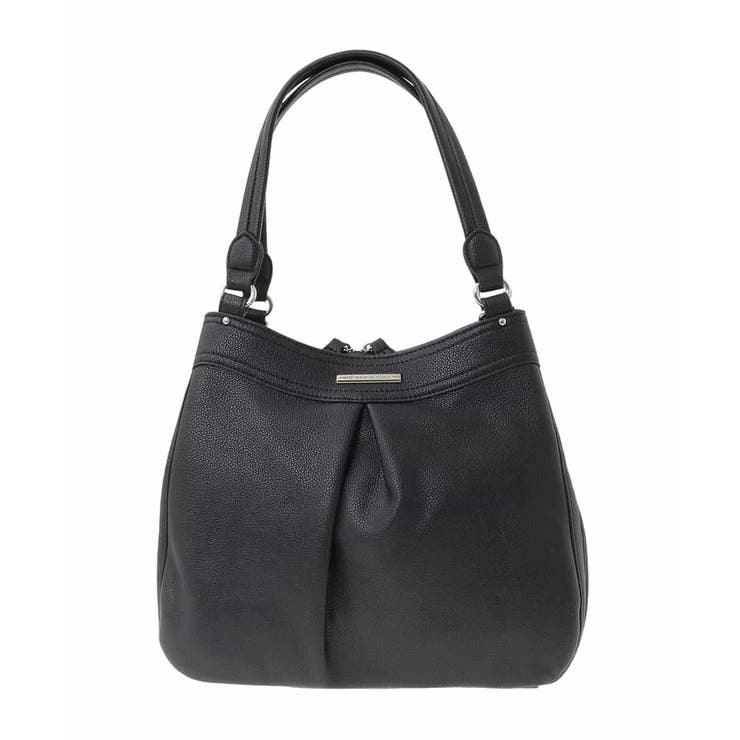 ブラック | [2WAY]合成皮革タックデザインバッグ | MK MICHEL KLEIN BAG