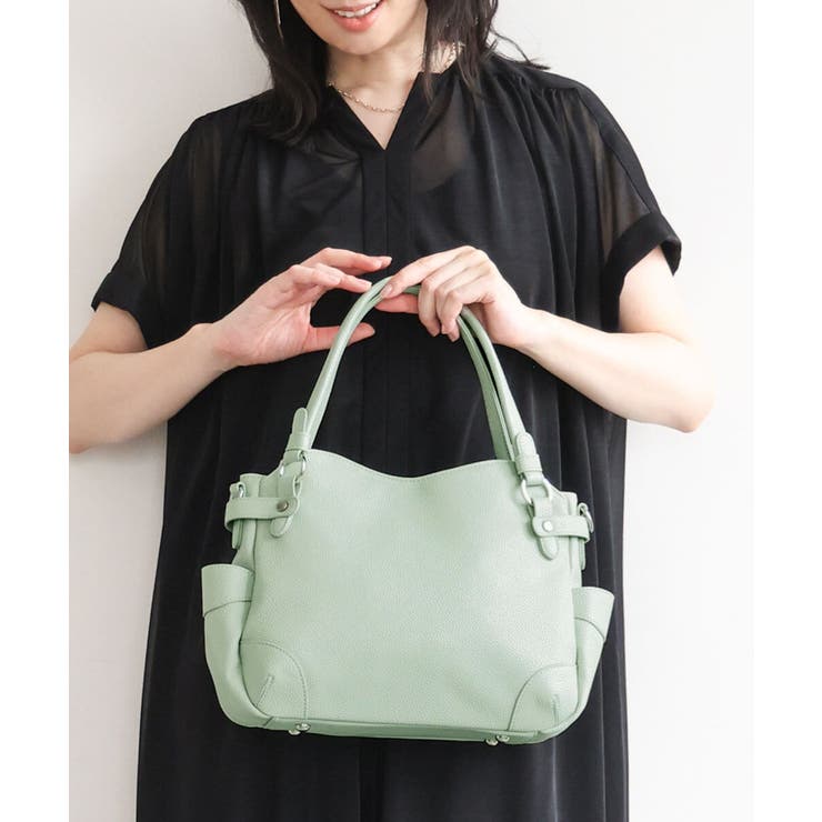 [2WAY]サイドポケットデザイントートバッグ | MK MICHEL KLEIN BAG | 詳細画像1 