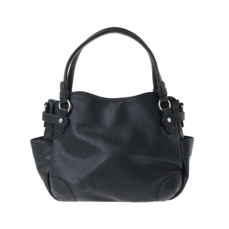 ブラック | [2WAY]サイドポケットデザイントートバッグ | MK MICHEL KLEIN BAG
