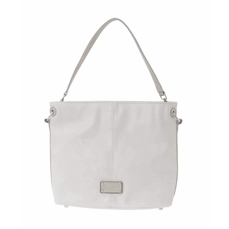 アイボリー | [2WAY]メタルタグアクセントショルダーバッグ | MK MICHEL KLEIN BAG