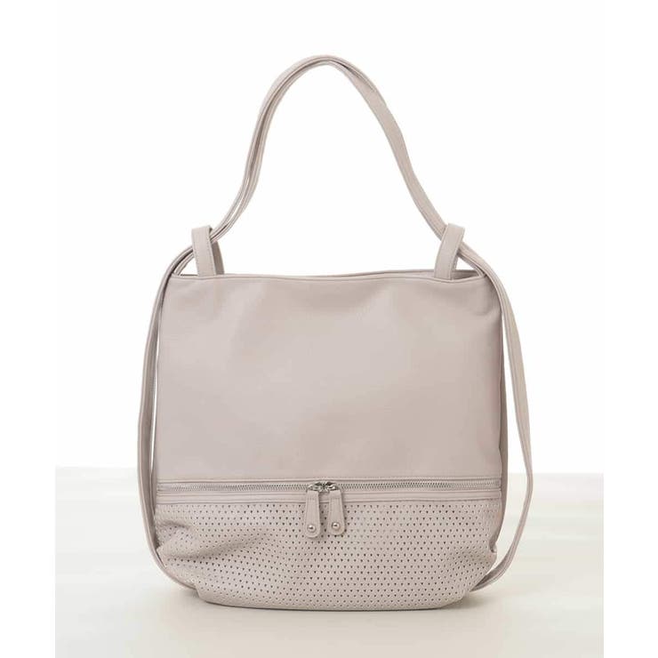 ベージュ | [2WAY]パンチングデザイン変形トートバッグ | MK MICHEL KLEIN BAG