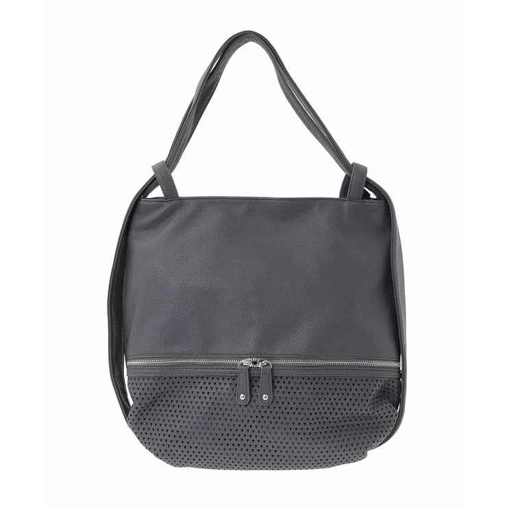 グレー | [2WAY]パンチングデザイン変形トートバッグ | MK MICHEL KLEIN BAG