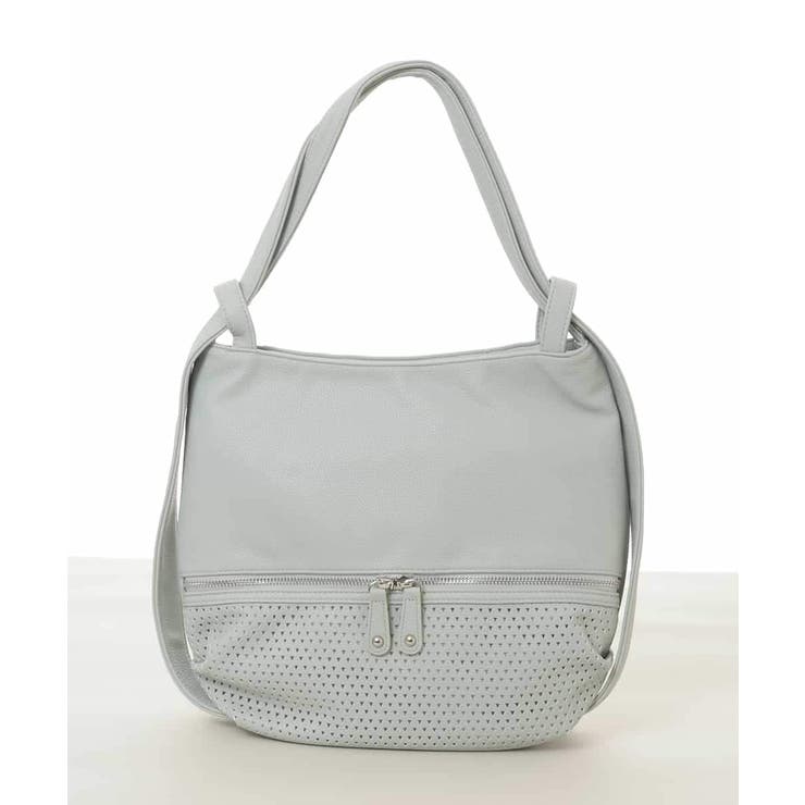 [2WAY]パンチングデザイン変形ミニトートバッグ | MK MICHEL KLEIN BAG | 詳細画像1 