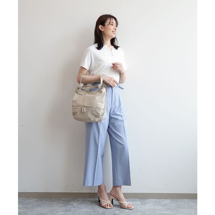 [2WAY]パンチングデザイン変形ミニトートバッグ | MK MICHEL KLEIN BAG | 詳細画像30 