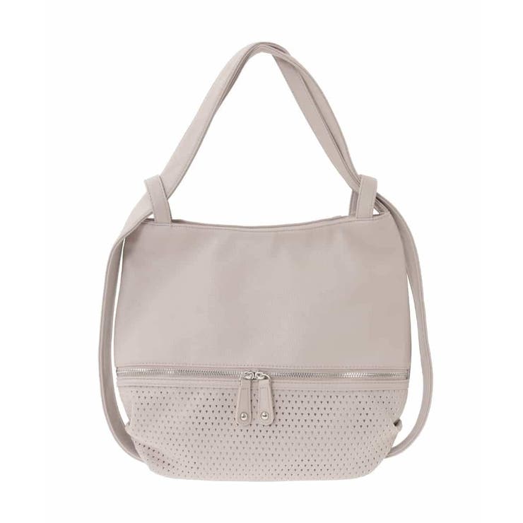 ベージュ | [2WAY]パンチングデザイン変形ミニトートバッグ | MK MICHEL KLEIN BAG