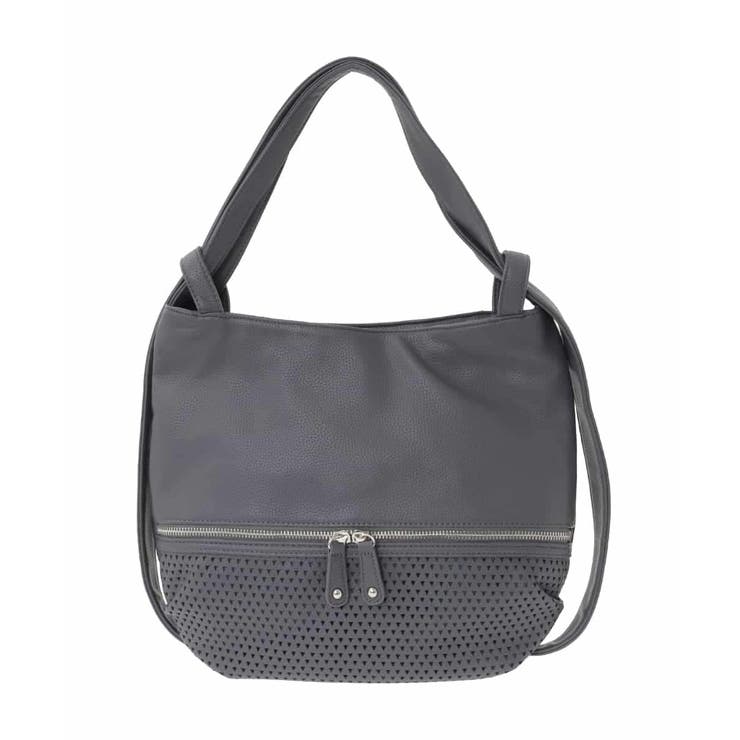 グレー | [2WAY]パンチングデザイン変形ミニトートバッグ | MK MICHEL KLEIN BAG